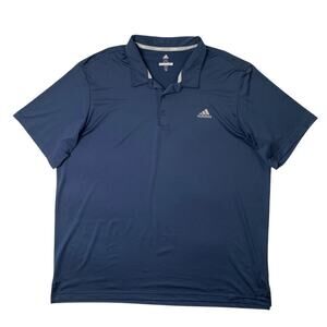 Adidas Polo Shirt Mens 2XL Navy Golf Ultimate Short Sleeve Quick Dry Performance